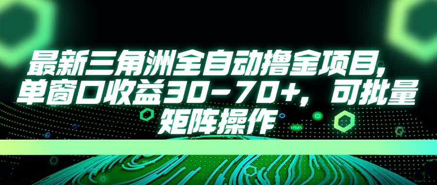 （14191期）最新三角洲全自动撸金项目，单窗口收益30-70+，可批量矩阵操作-网创小站