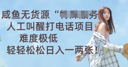 咸鱼无货源人工叫醒打电话项目,难度极低, 轻轻松松日入一两张-网创小站
