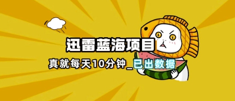 迅雷浏览器项目_真就每天忙活10分钟，完整拆解+热点把控(超详细拆解教程)-网创小站