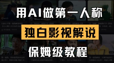 用AI做第一人称独白影视解说,手把手教学,保姆级教程-网创小站