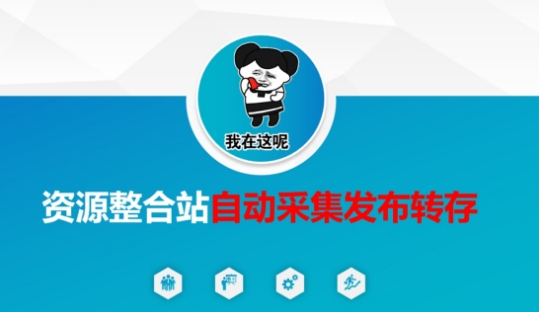 资源整合站自动采集发布转存,解放双手-网创小站