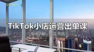 TikTok小店运营出单课,从开店选品、运营出单、发货回款,进行全流程讲解-网创小站