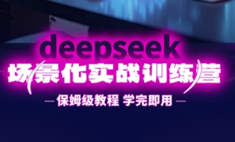 DeepSeek场景化实战训练营，保姆级教程，学完即用，手把手教你用DeepSeek提升效率-网创小站